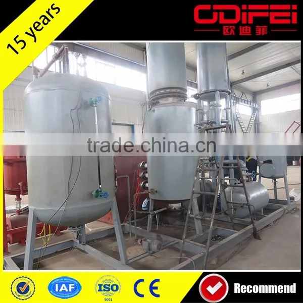 Hot Selling Waste Lubrication Oil Refining System With CE Certificate