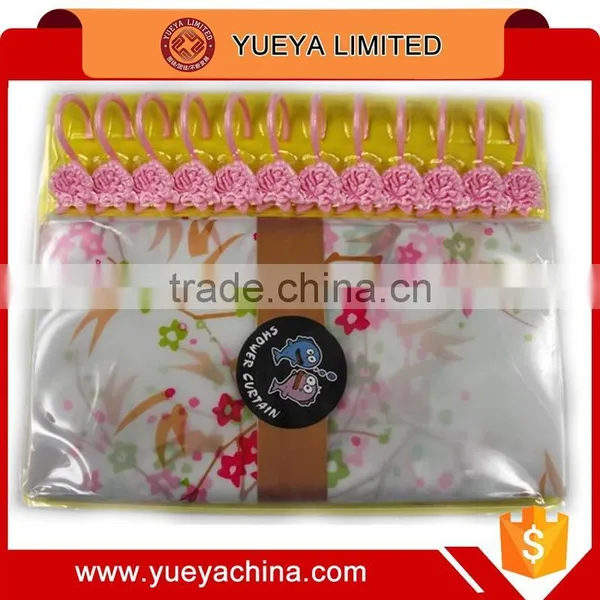 Waterproof PVC Shower Curtain Bath Curtain Attached With 12 Hooks photo-3