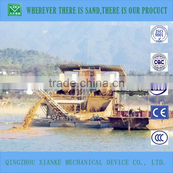 100cbm/h Small River Sand Gold Chain Bucket Mining Dredger Machine photo-4