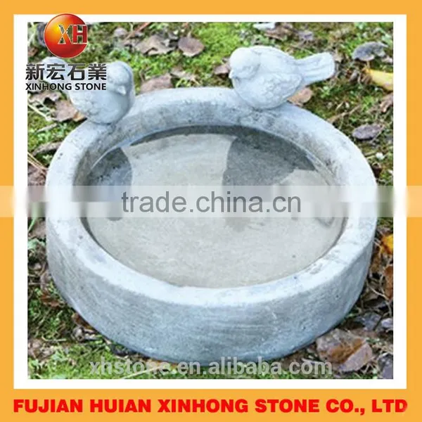 Granite Fish Shaped Sinks for Bird Feeding , Stone Bird Bowl photo-3