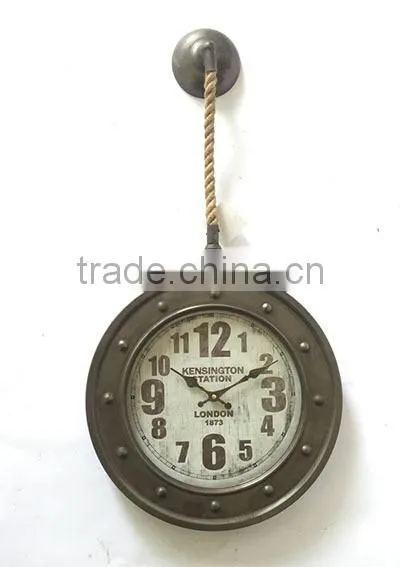 Hot Sale!!! Round Metal Vintage Multi Color Roman Numeral Wall Clock photo-6