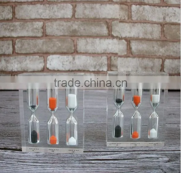 Clear Resin Block Timer Creative Mini 1minute Count Down Timer photo-4