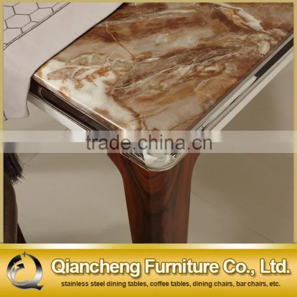 Morden Style Marble Mdf Dining Table photo-3