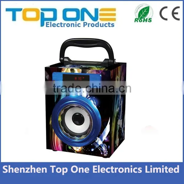 Super Bass Instrument Music Mini Portable Professional Wood Speaker photo-3