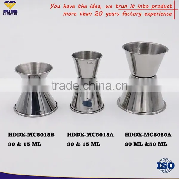 0.5 oz / 1 oz Stainless Steel Jiggers Measurements photo-3