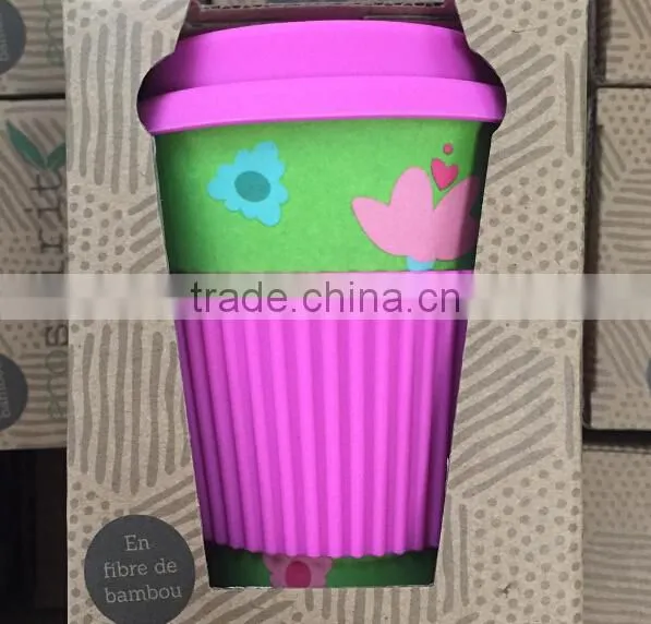 Bamboo Fiber Coffee Mug With Silicone Band photo-4