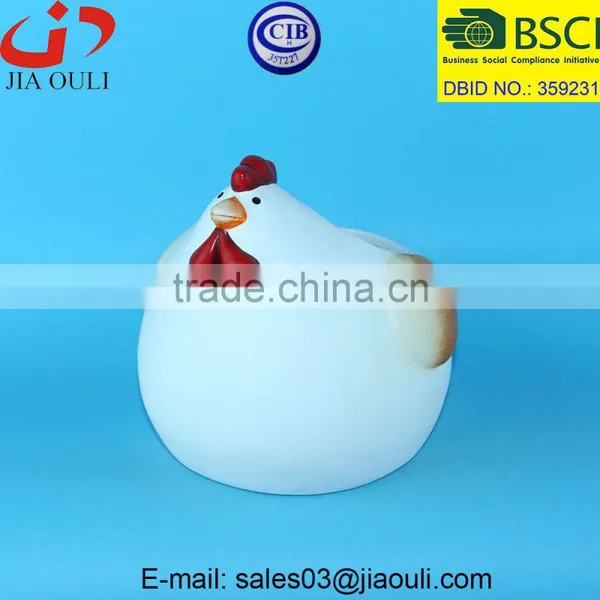 New EASTER Decorations Ceramic Easter Chicken Figurines, Chicken Shaped Pot photo-2