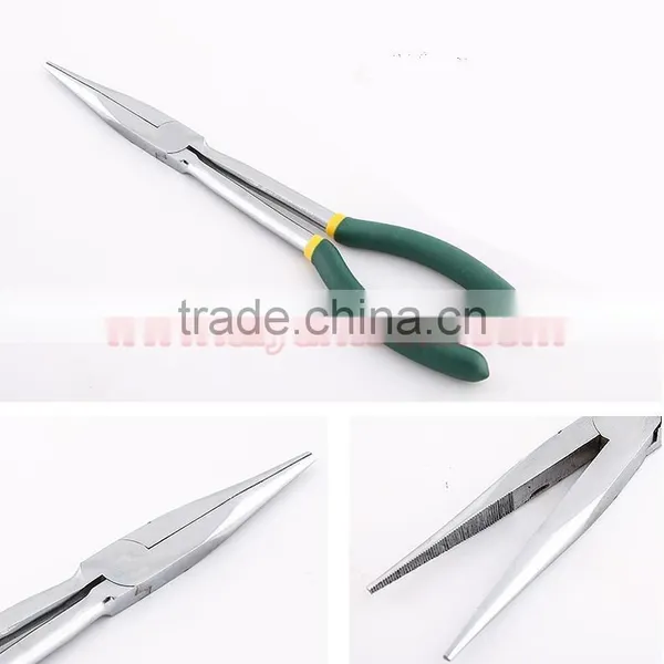 11" 280mm Auto Pliers Carry Pouch Auto Pliers Long Reach 45-Degree Bent Long Nose Pliers photo-2
