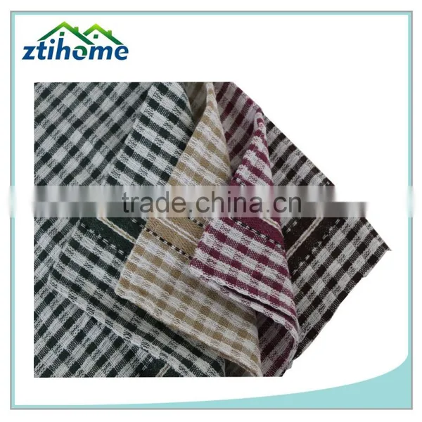 Kitchen Towels Checkered Windowpane Large Size 100% Cotton Cleaning Cloth for Multi-use photo-2
