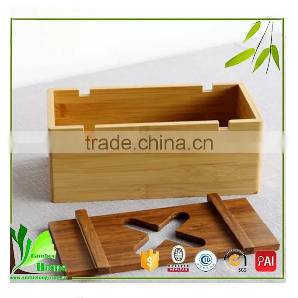 Superior Quality Cheap Bamboo Tissue Paper Box Holder photo-2