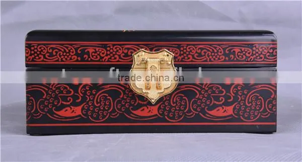 Red Chinese Lacquer Jewelry Boxes/chinese Style/eastern Design/Home Decoration photo-3