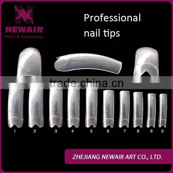 NEWAIR New Arrivals Salon 500pcs Clear Half Artificial Nail Tip Ultra-thin Transparent photo-2
