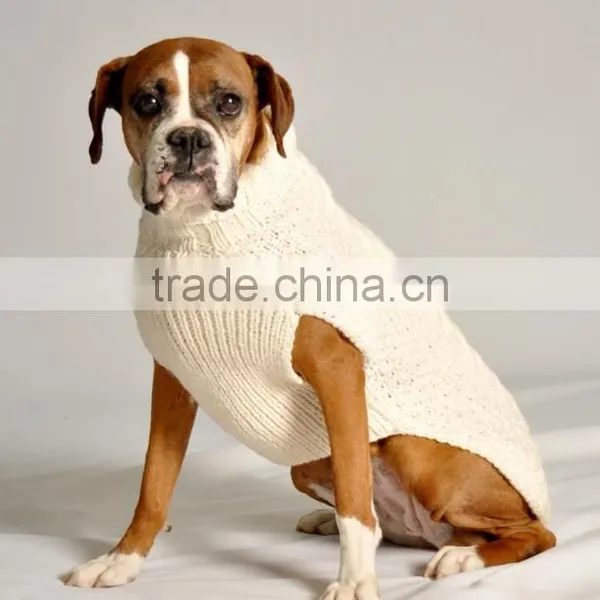 Cable Knit Grey Color Pet Apparel Accessories Dog Sweater photo-3