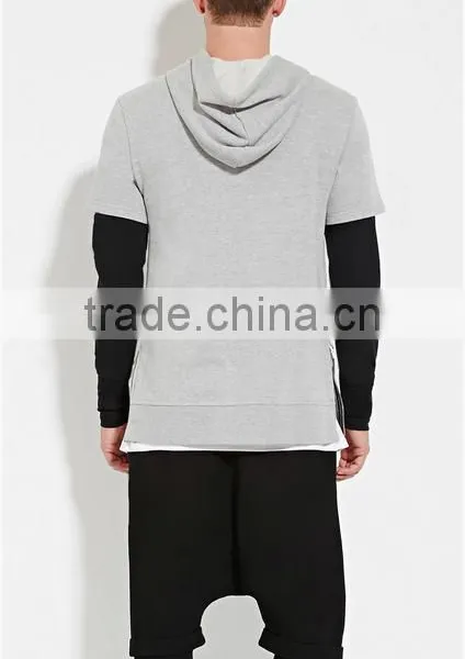 Fashion Mens Short Sleeve Sports Hoodies photo-3