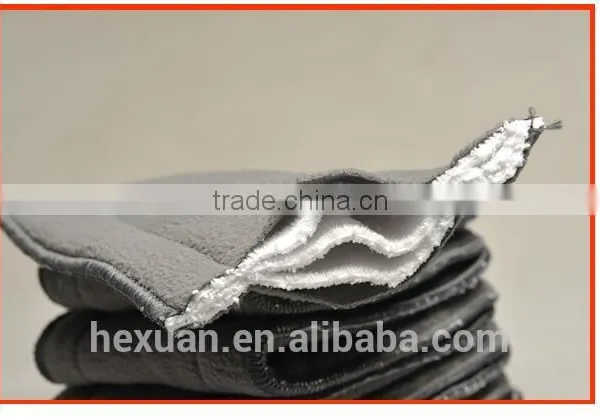 2017 4 Layers or 5 Layers Reusable Bamboo Charcoal Diaper Insert photo-4