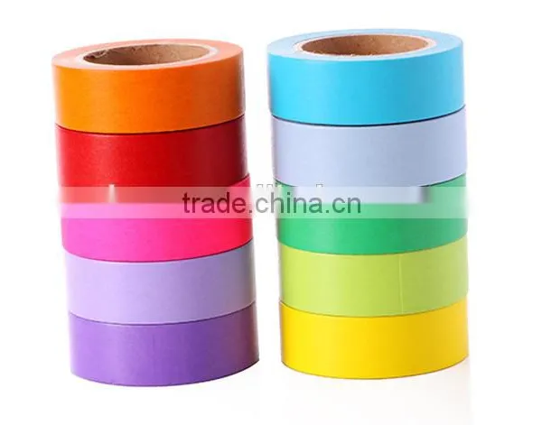 Solid Colorful Washi Deco Planner Tape photo-2