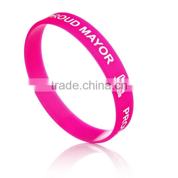Manufacturer Promotion Silicone Reflector Rubber Snap Band photo-3