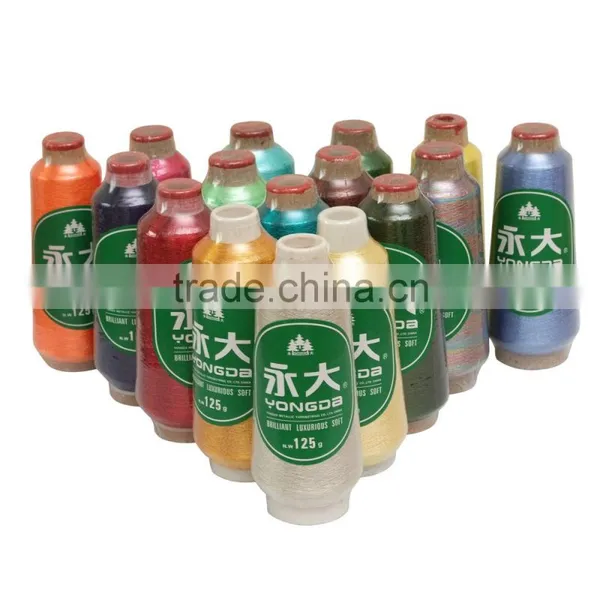 150d/300d/600d Polyester Metallic Yarn for Knitting photo-3