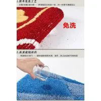 Flocking Mats Temperament Blue Water Carpet Living Room Foyer Entrance Mats Absorbent Non-slip Bath Mat photo-3