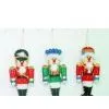 Hand Stitched Nutcracker Ornament, Xmas Orna