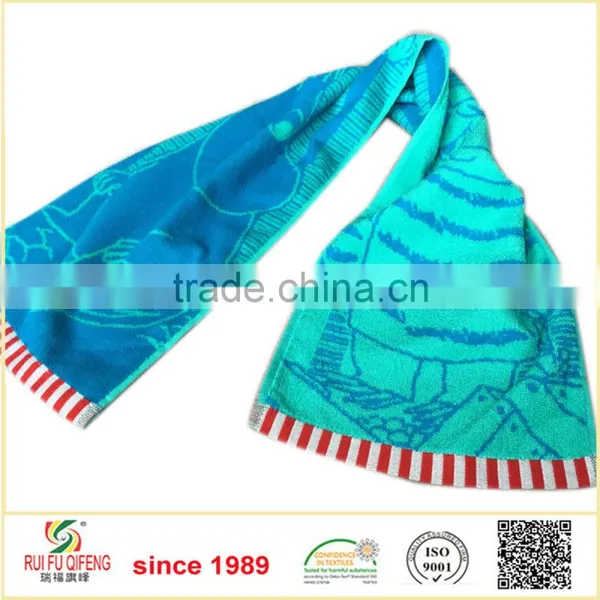 Textile Wholesale Cotton Jacquard Sport Towel Custom photo-3