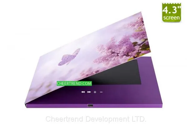 Proffesional Manufacturer Business Card 4.3 Inch LCD Video Brochure Card photo-3