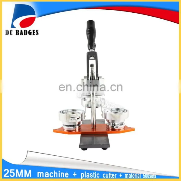 New 25 mm Rotating Button Badge Machine Combination + 500 Sets of Badge Material + Adjust Circle Cutter photo-5
