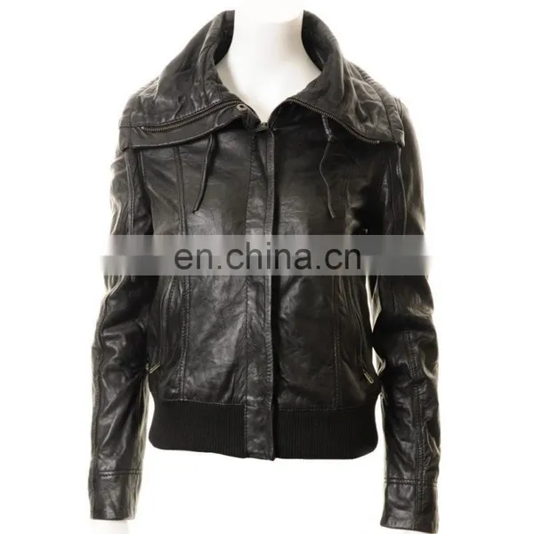 Leather Jacket, Women Finished Leather Jacket, Pakistan photo-5