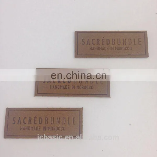 Custom Embossed Branded Leather Jacket Leather Patch photo-4