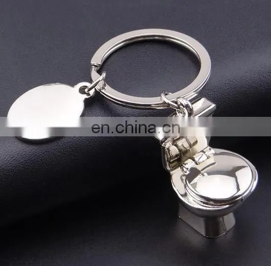 New Design Custom Metal Gold Closestool Keychain in Closestool photo-5