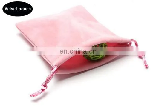 2017 Hot Custom Pink Velvet Pouch for Jewelry Supplier photo-3