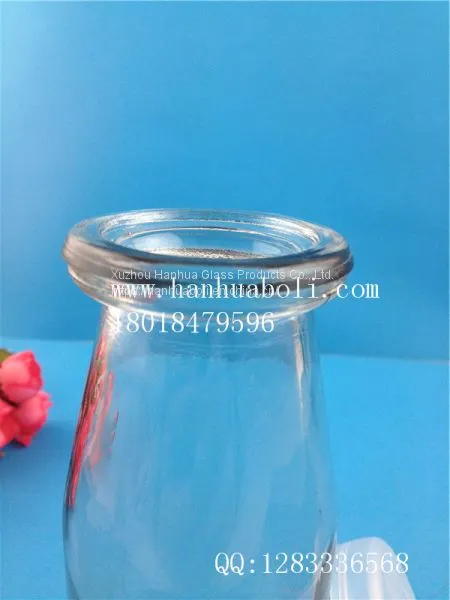 200mlMilk Glass Bottle Yoghurt Glass Bottle,Glass Bottle Factory photo-2