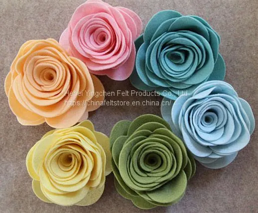 Promotional Beautiful Felt Flower Customer Design photo-2