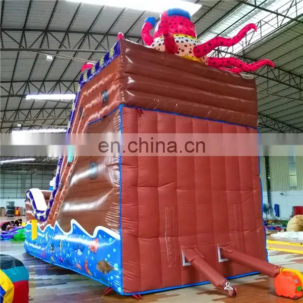 Commercial Inflatable Octopus Pirates Slide Castle House, PVC Inflatable Slide Bouncer Castle For Adult and Kids photo-5