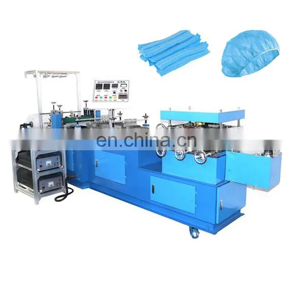 PPSB (Spunbonded Polypropylene) and PE (poly Ethylene) Disposable Hair Cover/shower Hat Making Machine photo-2