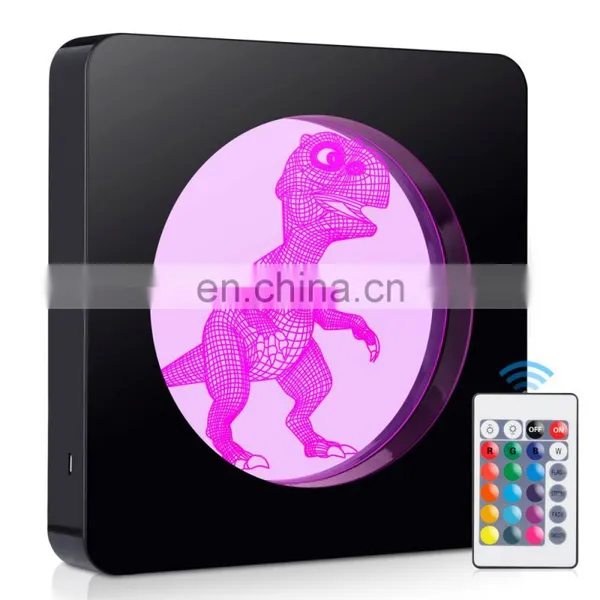 Creative Lighting Frame Lamp 3D Acrylic Led Sleeping Night Light for Bedroom photo-5