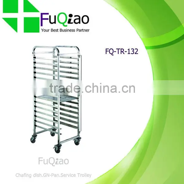 Factory Supply Stainless Steel Bakery Bread Cooling Tray Trolley Cart photo-2