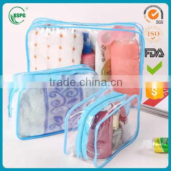 High Quality and Hot Sale Clear PVC Cosmetic Bag, PVC Blanket Bag, Foldable PVC Zipper Bag Quality Choice