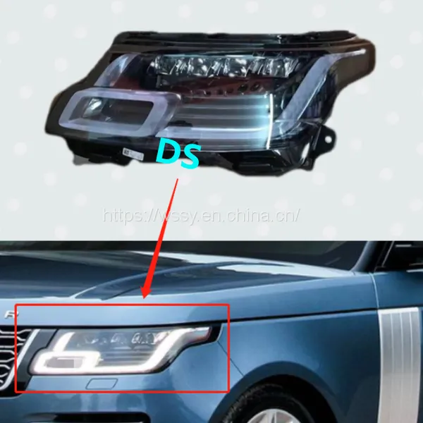 Сборка светильника на LED-пиксельных элементах с четырьмя линзами для Range Rover Vogue 2018