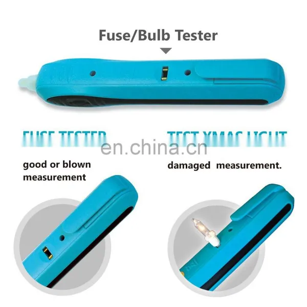 Allosun GK13 Non-Contact AC VOLTAGE DETECTOR Tester Christmas Light Bulb Tester & Fuse Inspector 12-600 V AC Light Fuse Check photo-4