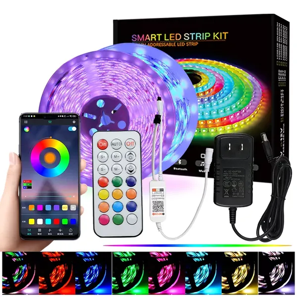 2022 Hot Selling LED Strip Kit 5050 Lc8806c 5050 High Flexibility Light Custom Smart Led Strip Home Kit