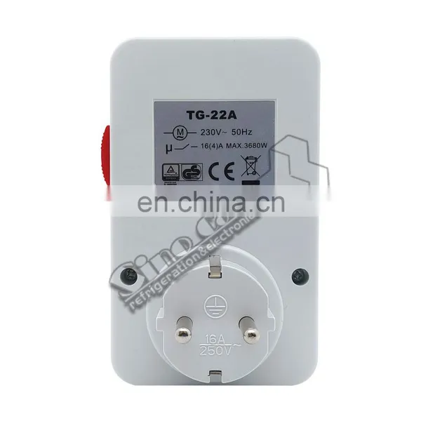 TG-22A Tipo Alemão Timer Mecânico Diário de 24 Horas, Tomada com Interruptor Timer Programável TG22 Egito photo-3