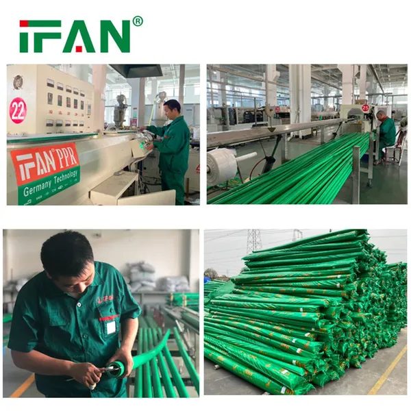IFAN PN12.5/PN16/PN20/PN25 Plumbing Plastic Green White Water Pprc PPR Pipe for Hot and Cold Water Supply photo-2