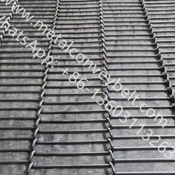 Easy Install Flat Flex Sus304 Stainless Steel Wire Balanced Weave Conveyor Belt Transport Mesh Belt for Bakery Machinery photo-2