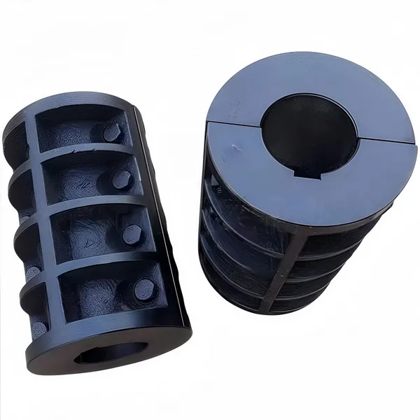 JQ Type Clamp Shell Coupling Cast Steel Split Rigid Coupler for Industrial Mixer Agitator Shaft Connection