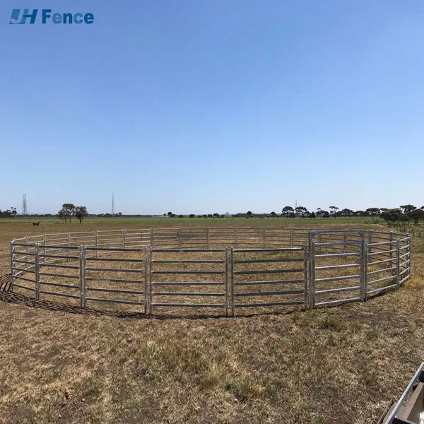 USA Hot Selling 12ft Metal Galvanized Corral Fence Panel Livestock Round Pen Farm Cattle Panels photo-2