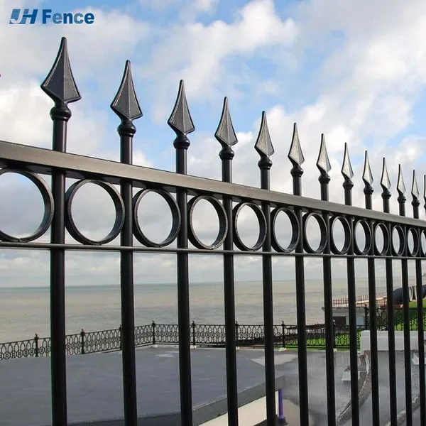 Cheap Metal Fencing Steel Fence Wrought Iron Fence Steel Yard Fence 6ft Security Gates Steel Fence