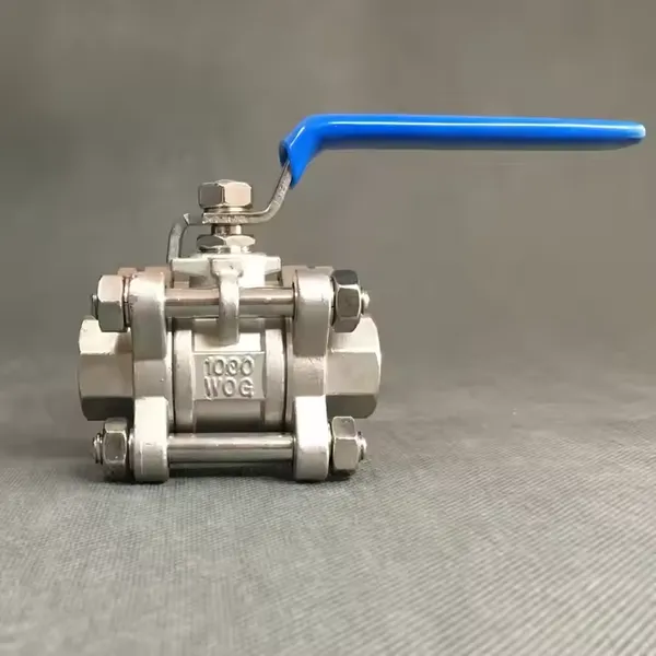ANSI API Full Size Stainless Steel SS 304/316 OEM ODM CF8 CF3 CF8M CF3M Three-piece Flange Manual Ball Valve 1000 WOG photo-6