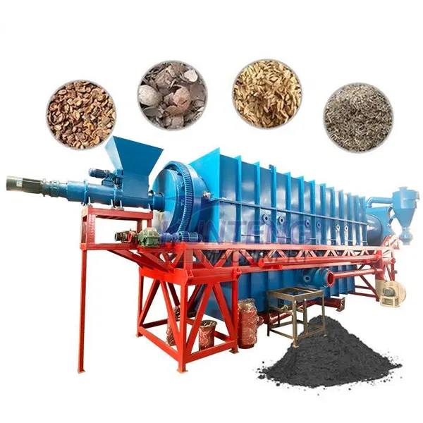 Industrial Automatic Continuous Rotary Carbonization Furnace for Rice Husk Wood Bamboo Straw