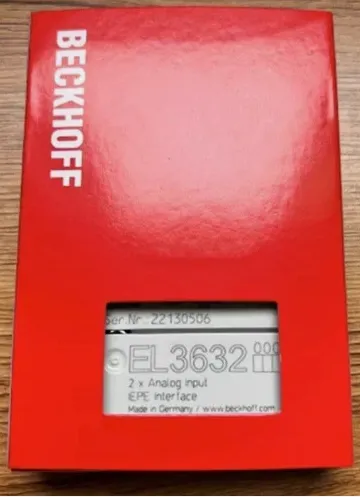 Beckhoff EL3632 EtherCAT Terminal 2-Channel IEPE Vibration Sensor Input Module 16-bit 50 Ksps Condition Monitoring photo-5